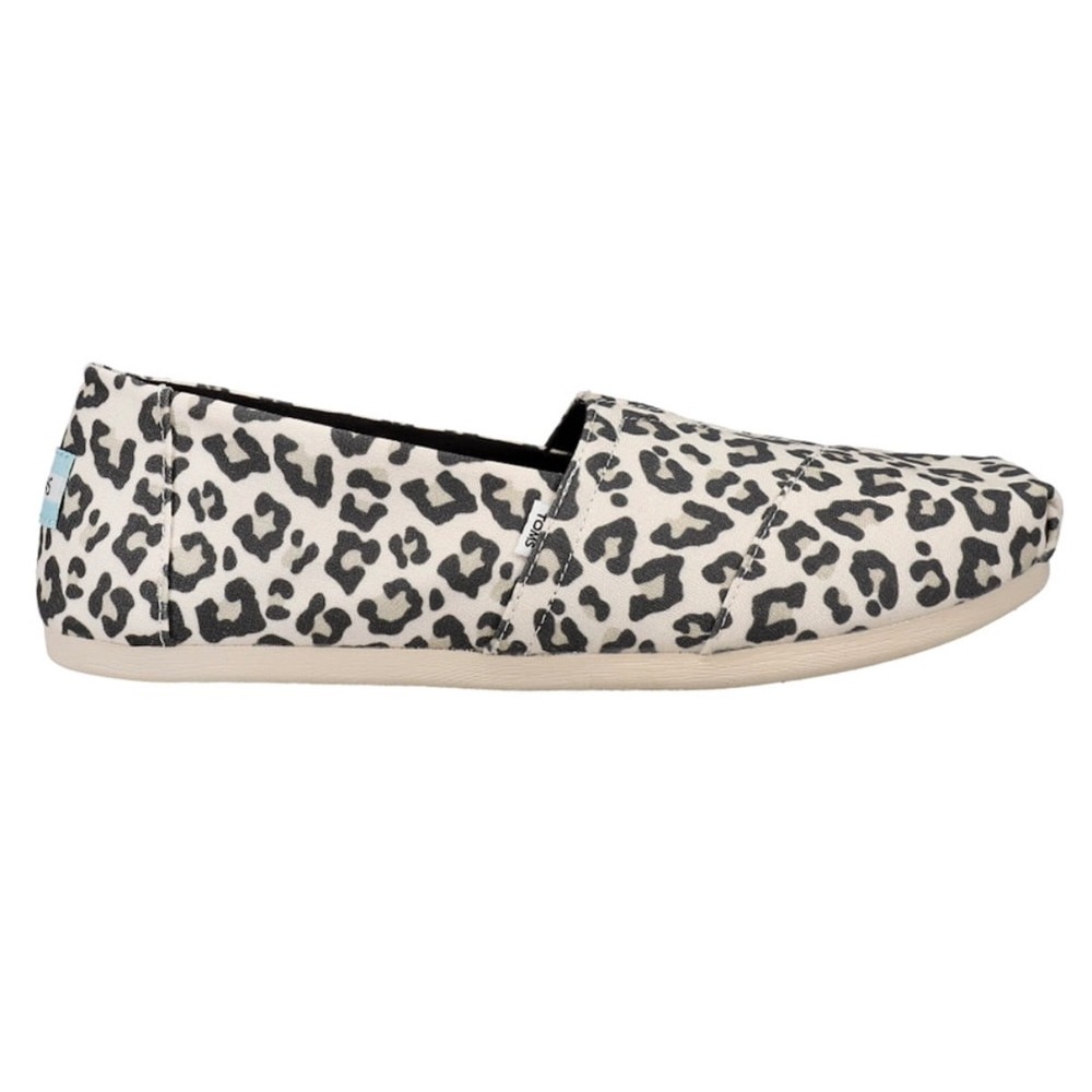 TOMS Alpargata Leopard Print Canvas Slip On Shoes Womens 9.5